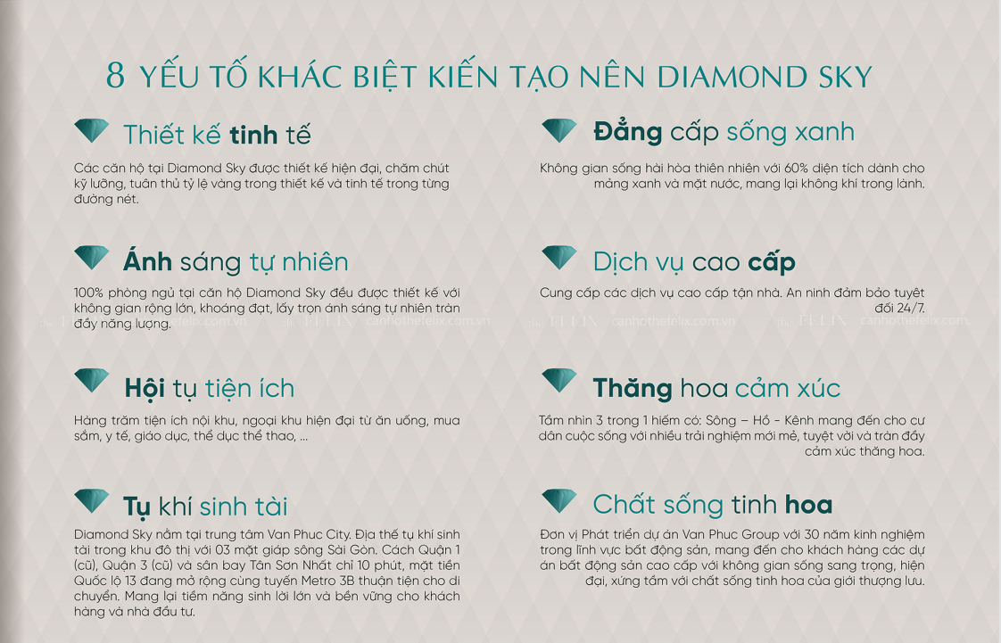 8 Yếu Tố Tạo Nên Diamond Sky