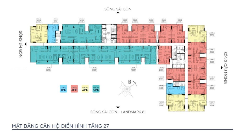 Mặt Bằng Căn Hộ Symlife Bình Hoà Tầng 27