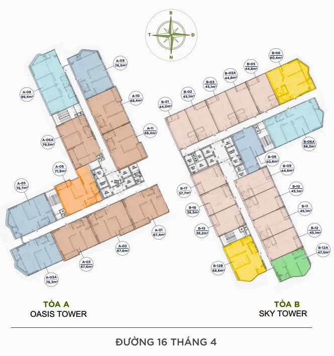 Mặt Bằng Hacom Tower