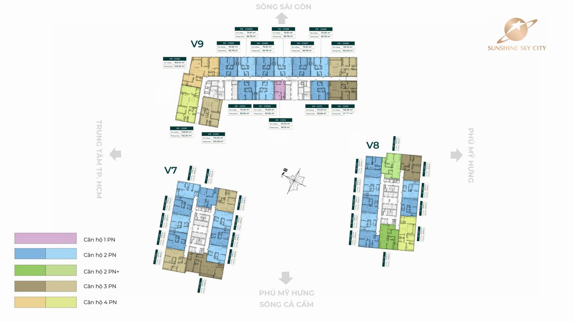 Mặt Bằng Chi Tiết Sunshine Sky City_phân Khu Thịnh Vượng