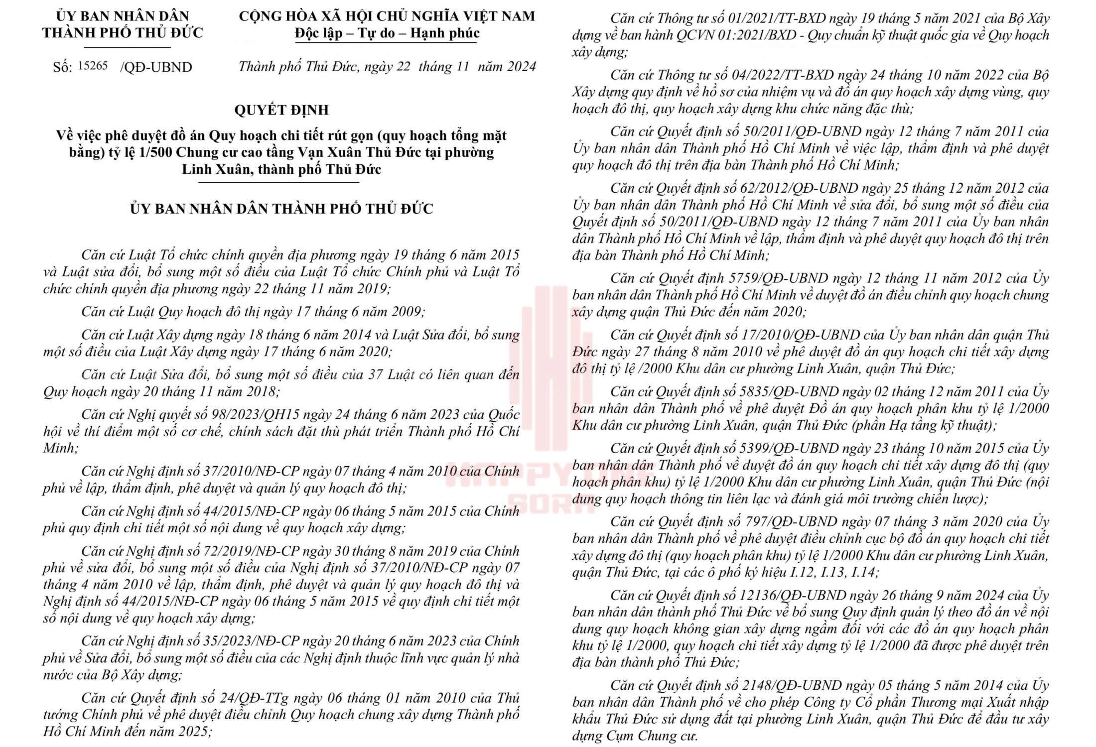 Pháp Lý Happy One Sora