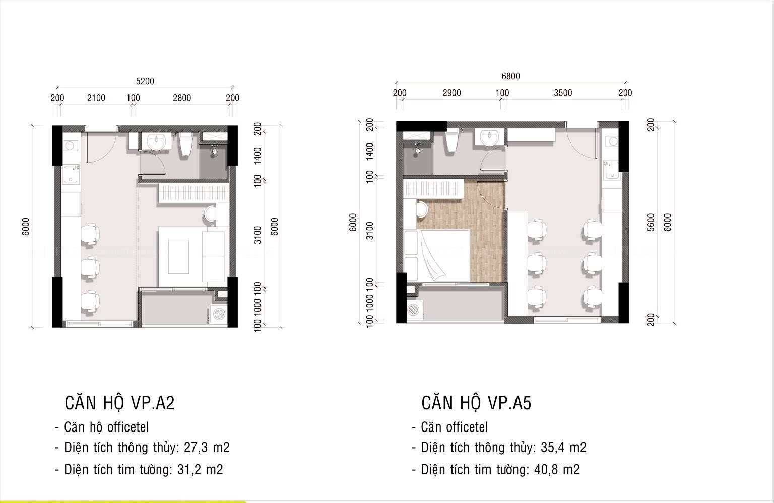 Thiết Kế Căn Hộ Ava Center Officetel
