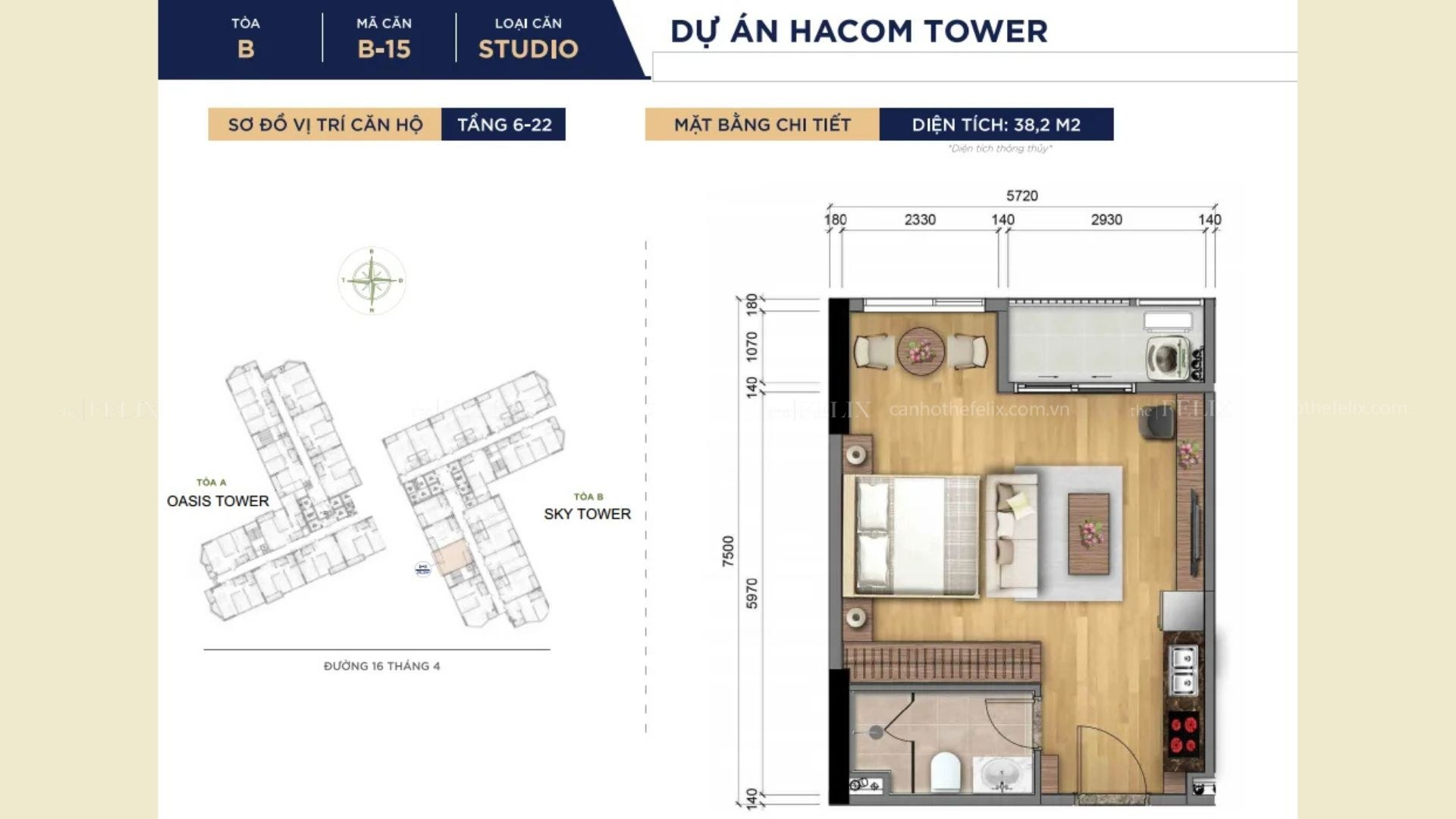 Thiết Kế Căn Hộ Hacom Tower (14)