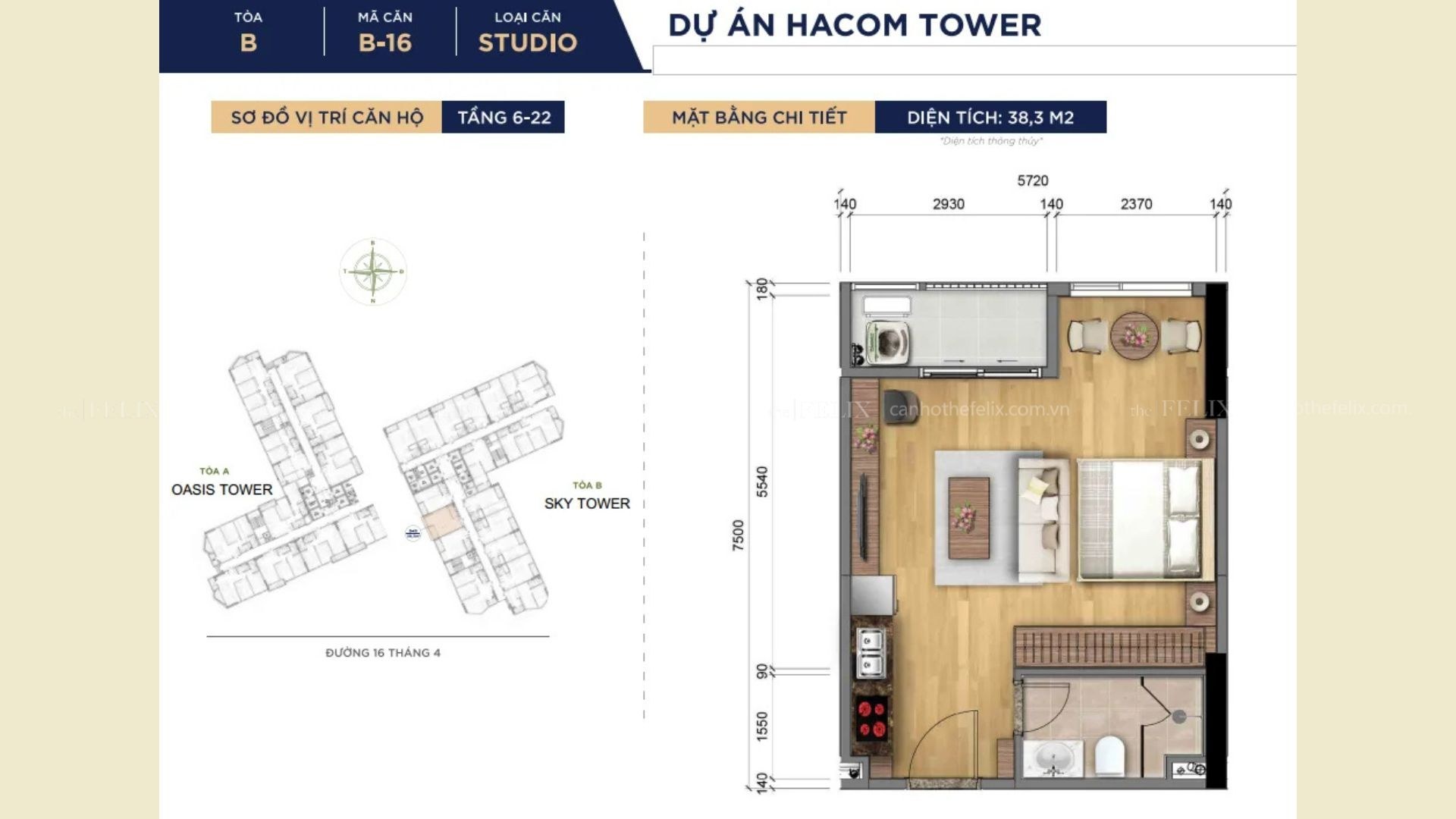 Thiết Kế Căn Hộ Hacom Tower (15)