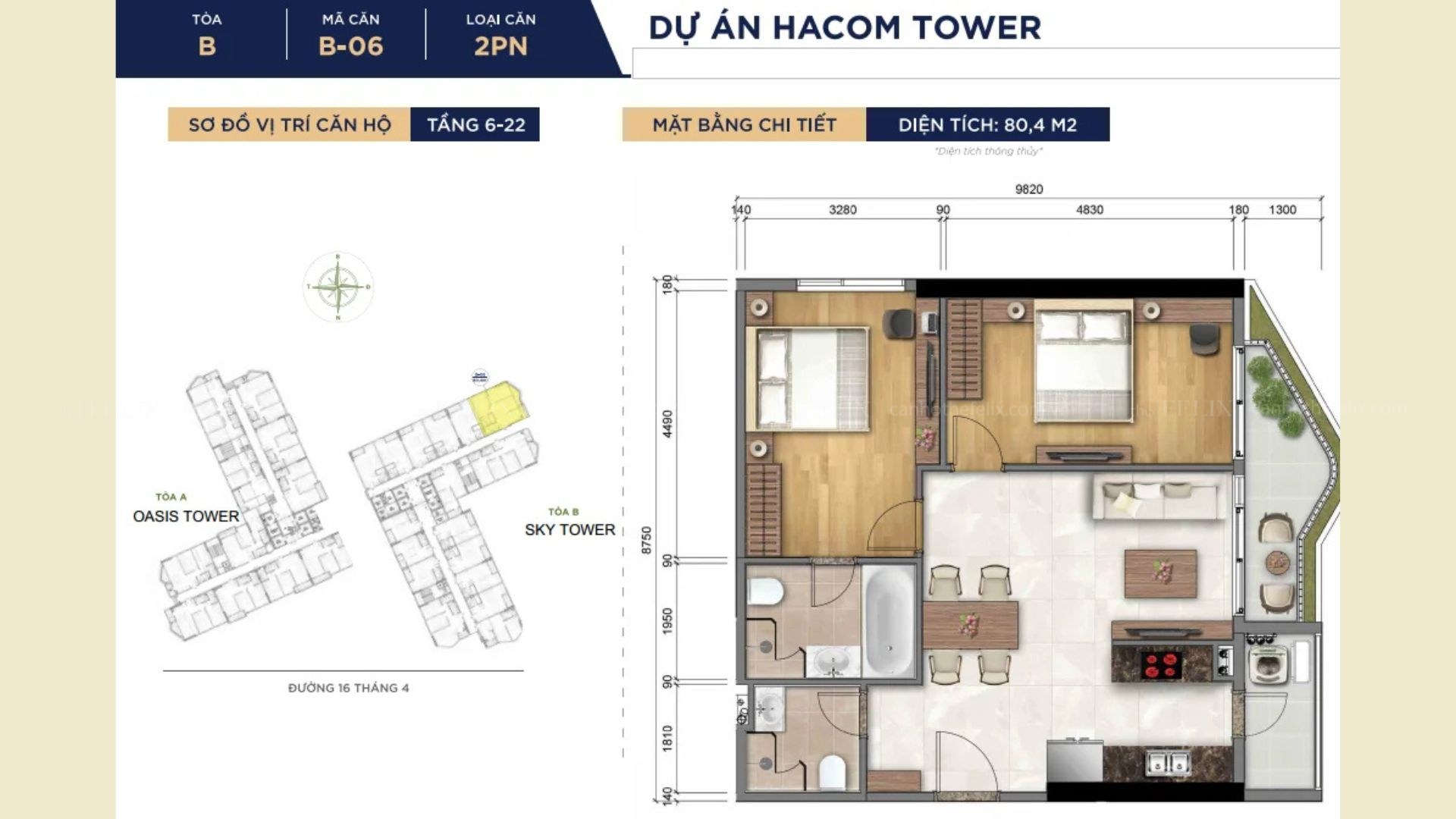 Thiết Kế Căn Hộ Hacom Tower (5)
