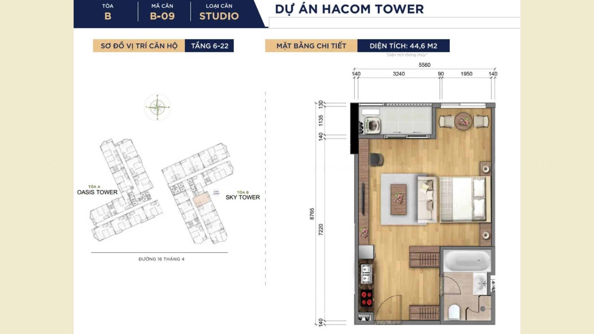 Thiết Kế Căn Hộ Hacom Tower (8)