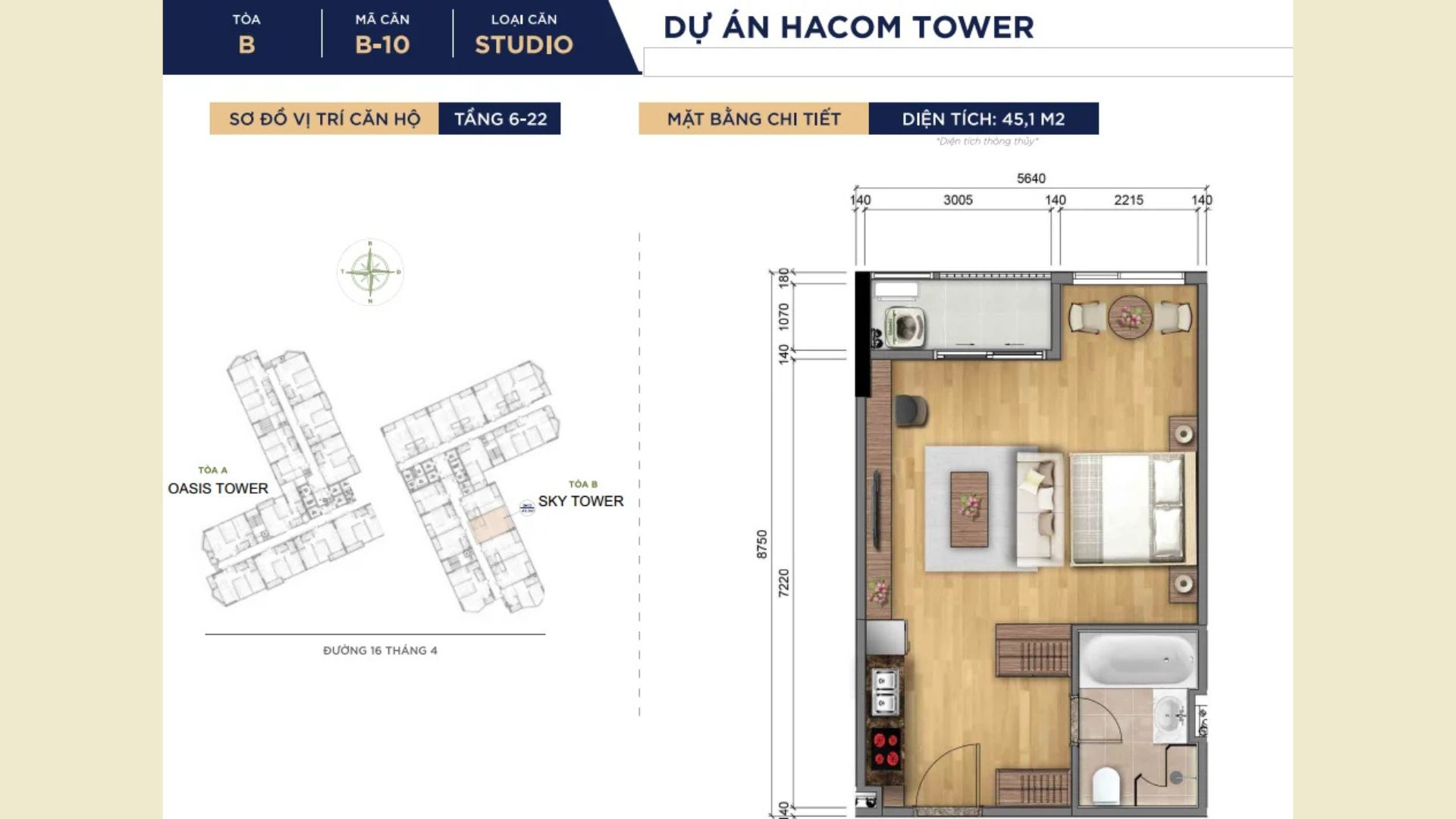 Thiết Kế Căn Hộ Hacom Tower (9)