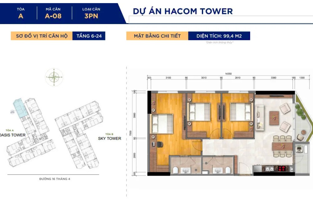 Thiết Kế Căn Hộ Oasis Tower (8)