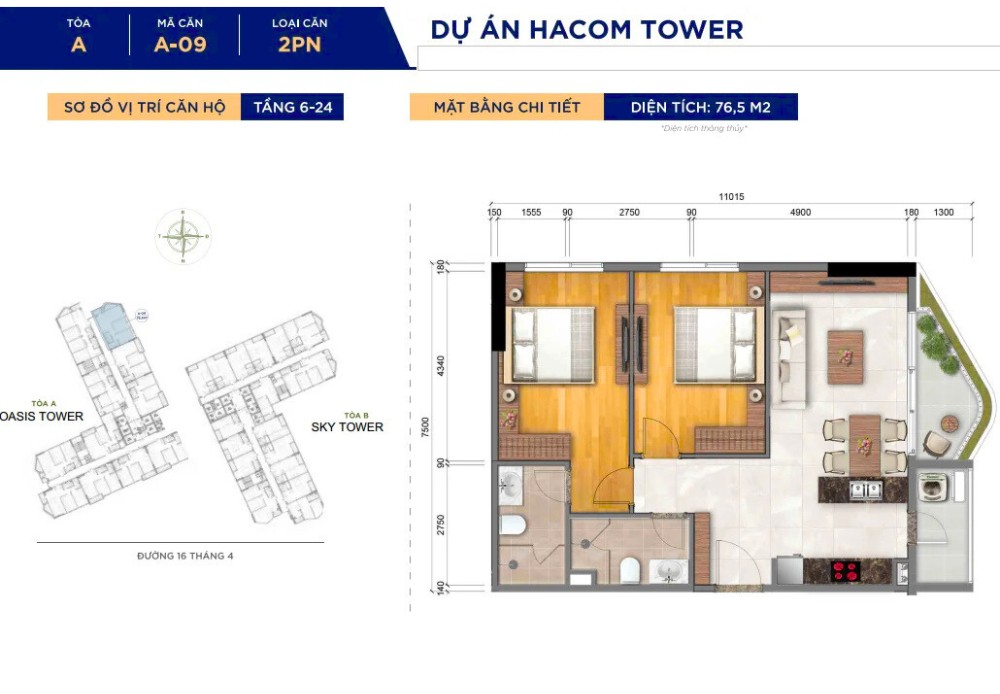 Thiết Kế Căn Hộ Oasis Tower (9)