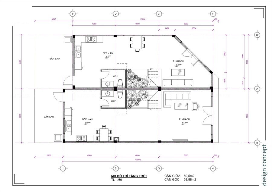 Thiết Kế Nhà Phố Golden Town 5x13 (1)