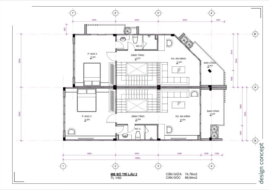 Thiết Kế Nhà Phố Golden Town 5x13 (3)