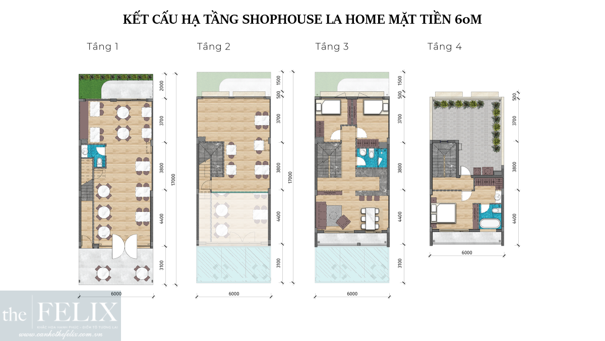 Thiết Kế Tối ưu Của Shophouse La Home Long An Lộ Giới 60m