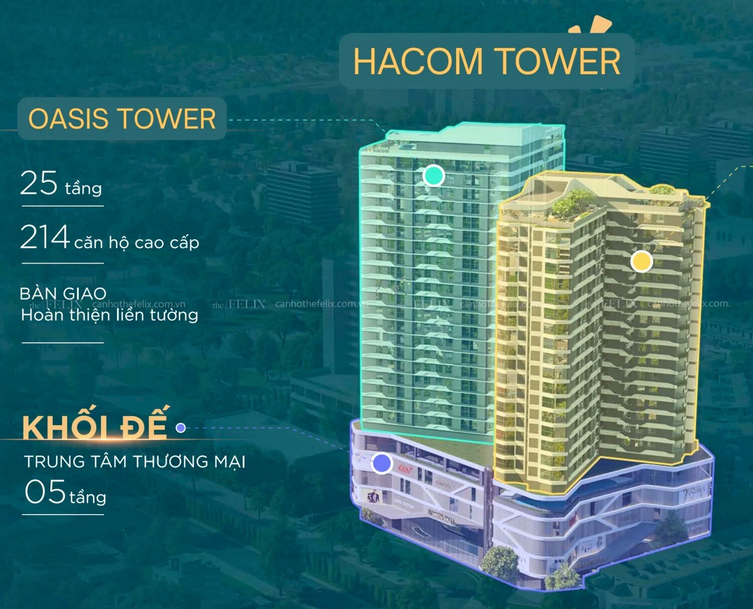 Tòa Oasis Tower_hacom Tower