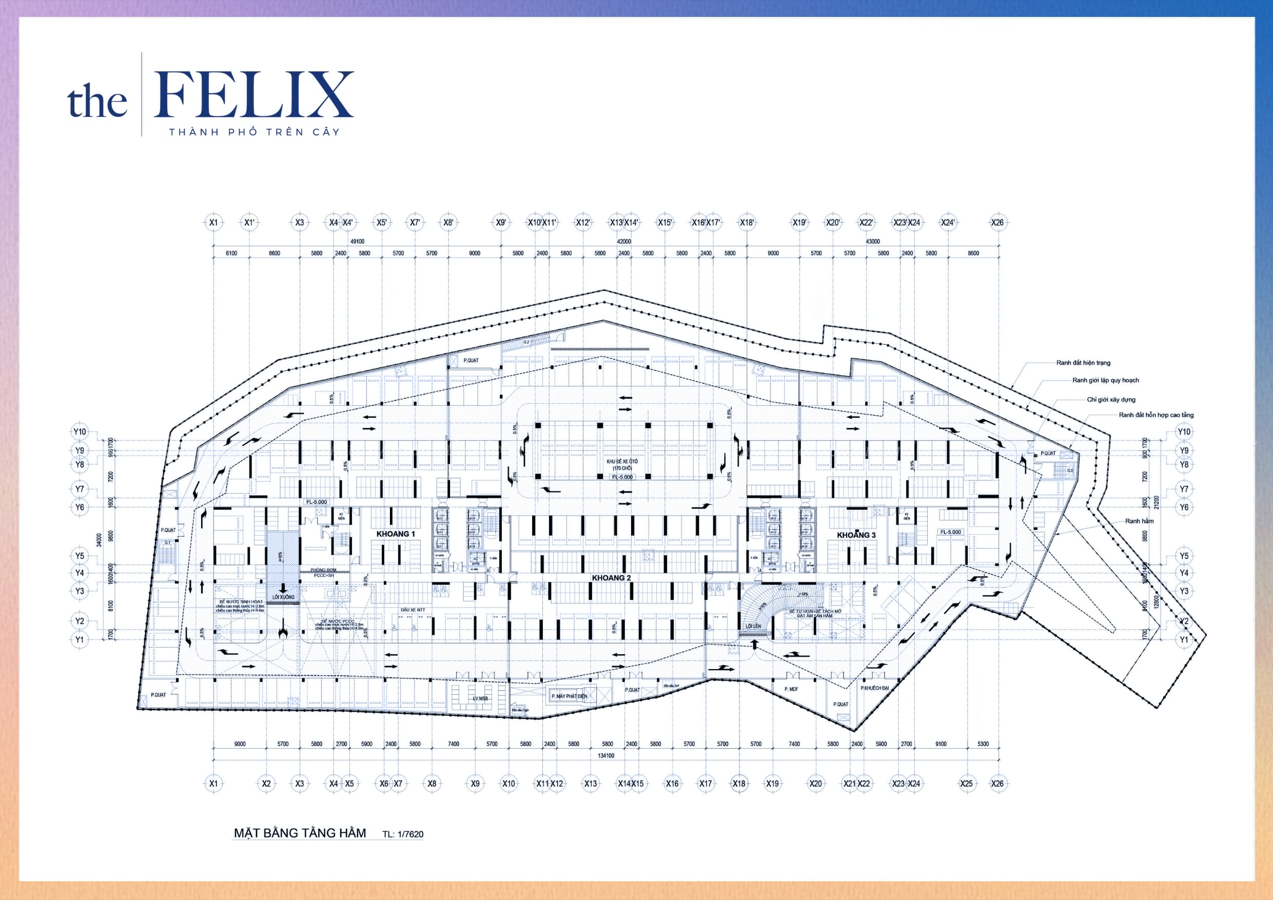 Mặt Bằng The Felix Tầng Hầm