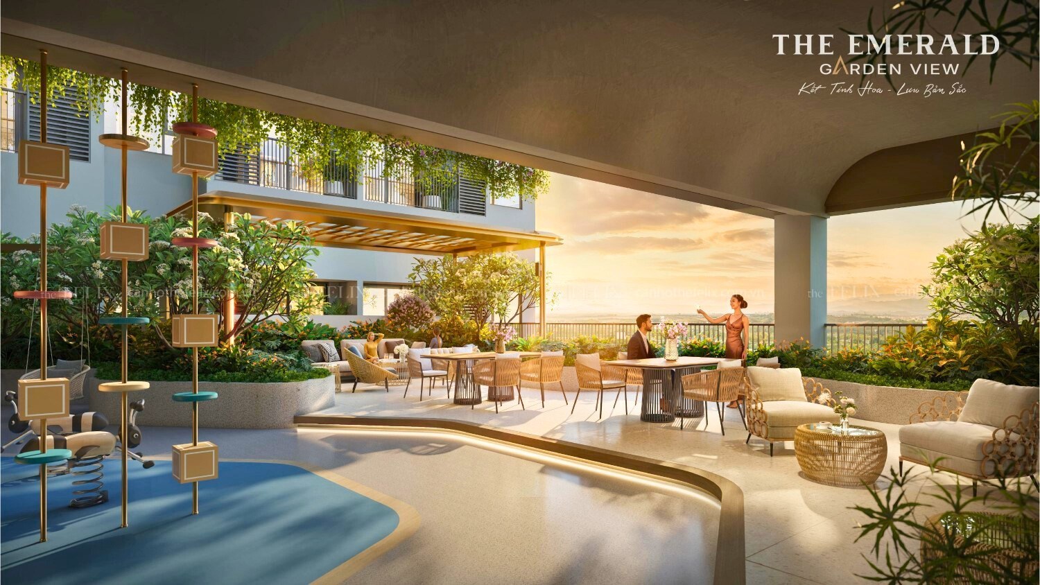 Khu Thư Giãn Tầng 4 The Emerald Garden View